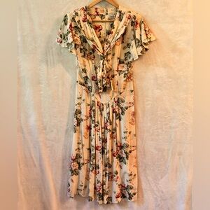 Vintage all week long prairie cottagecore maxi dress size 8